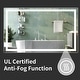 preview thumbnail 13 of 61, LED Bathroom Vanity Mirror Wall Mounted with Double Light Strip, 3-Color Dimmable, Anti-Fog, HD Tempered Glass, UL-Listed, ETL