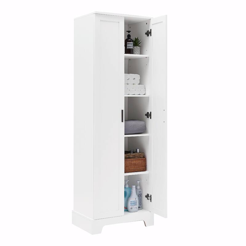 Storage Cabinet with Two Doors and Adjustable Shelf