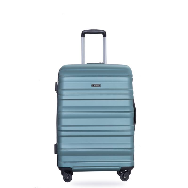 3 Piece PC Expandable Luggage Sets, Modern Lightweight Durable Suitcase with TSA Lock, Two Hooks and Spinner Wheels