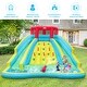 preview thumbnail 3 of 8, Gymax Inflatable Mighty Water Park Bouncy Splash Pool Climbing Wall w/