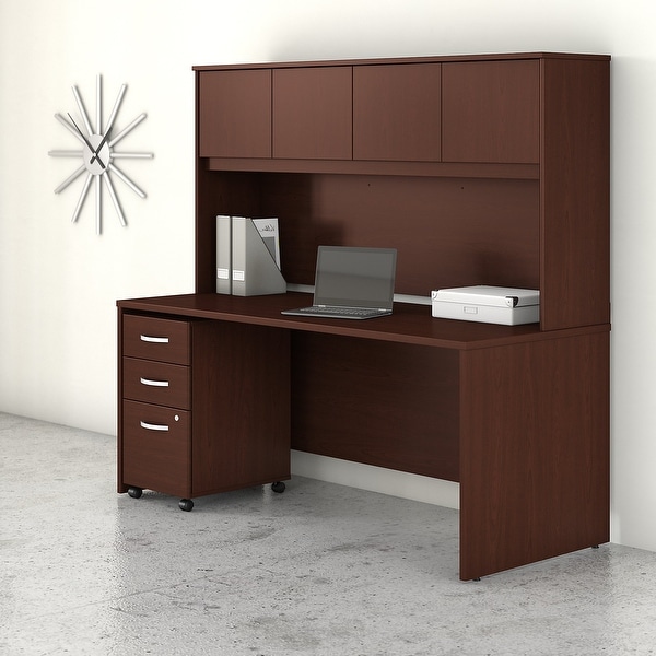 Studio C 72W Desk with Hutch and Drawers by Bush Business