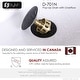 preview thumbnail 10 of 42, STYLISH Pop-Up Bathroom Sink Drain with Overflow D-701