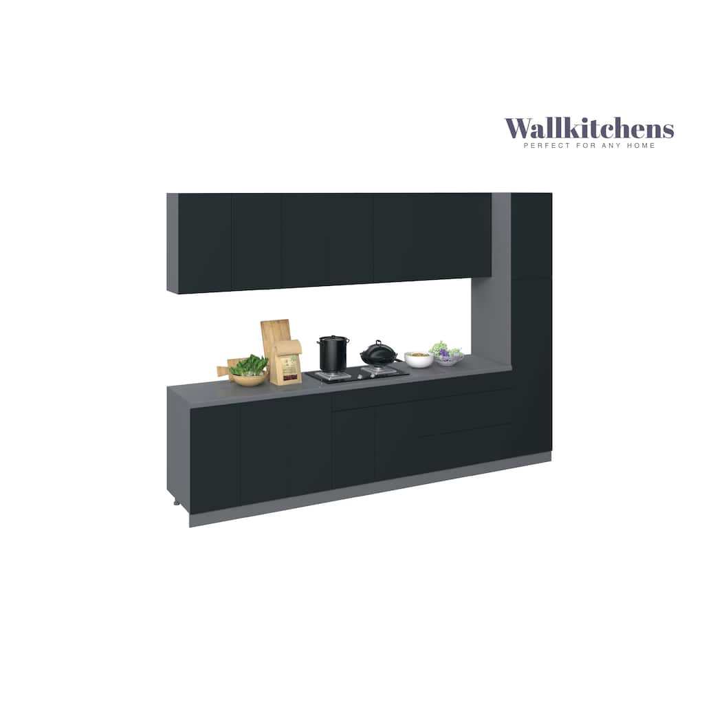 Kitchen Metropolitan Collection Black Color Base Size 11Ft Wide - 132x24