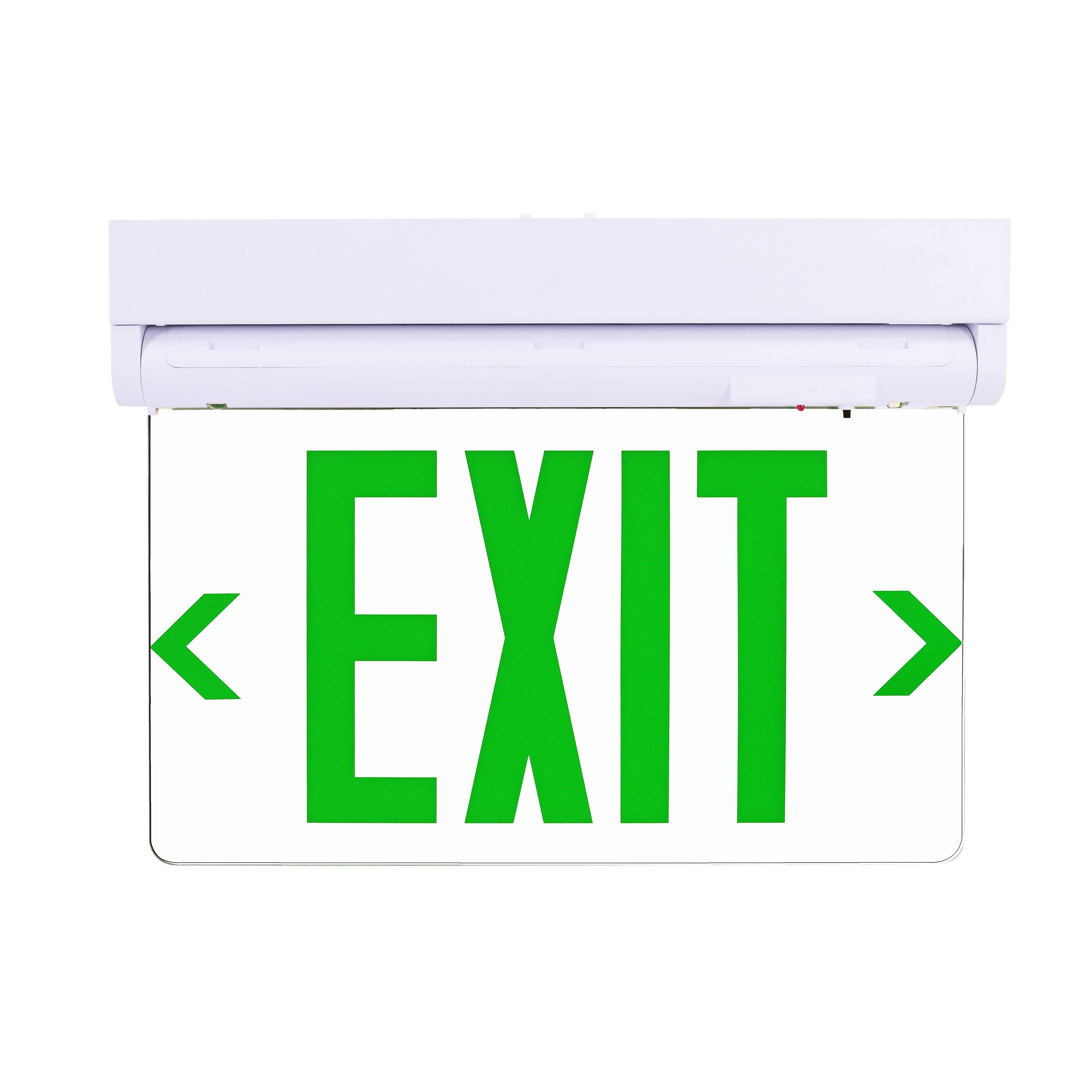 LEDONE LED Exit Sign Light, Green Exit Light, Back up Battery Lighting