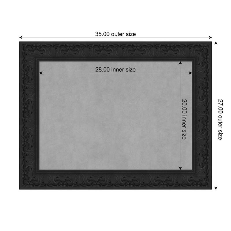 Amanti Art Luxe Black Framed - 35 x 27 in - Luxe Black
