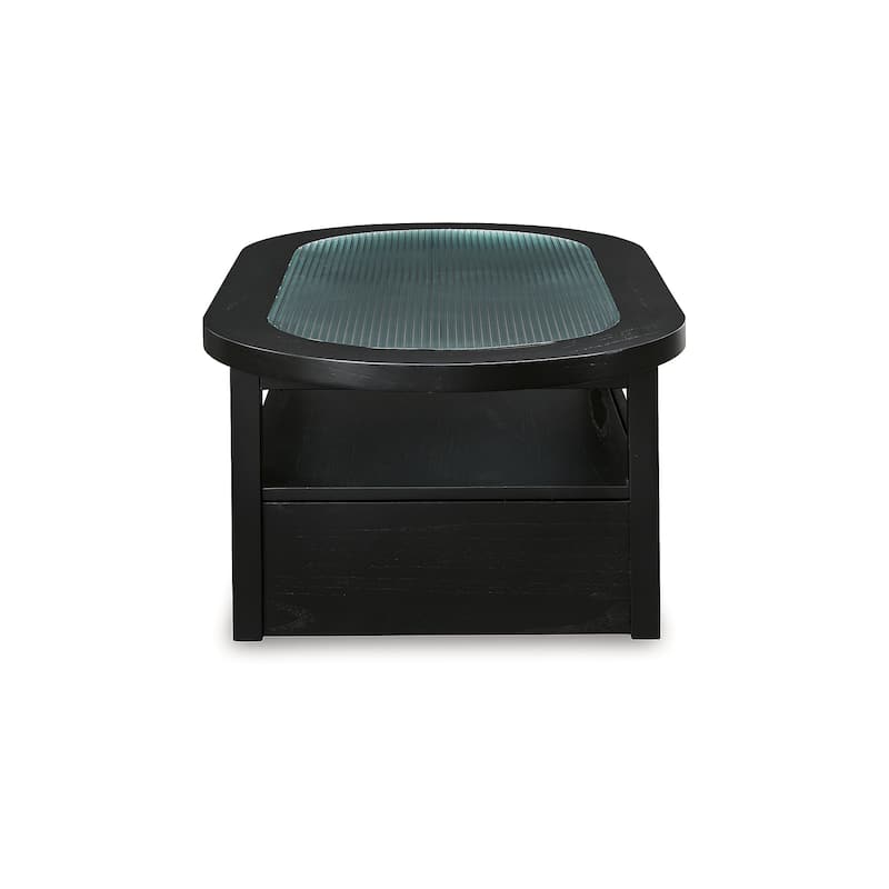 Signature Design by Ashley Winbardi Black/Gray Coffee Table - 52" W x 28" D x 18.25" H