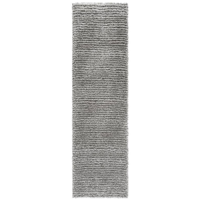 SAFAVIEH Atlantis Shag Lubkea Casual Rug - 2'2" x 8' Runner - Grey/Light Grey - 2'2" x 8' Runner