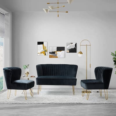Barto 45" 3 Piece Living Room Set by HULALA HOME