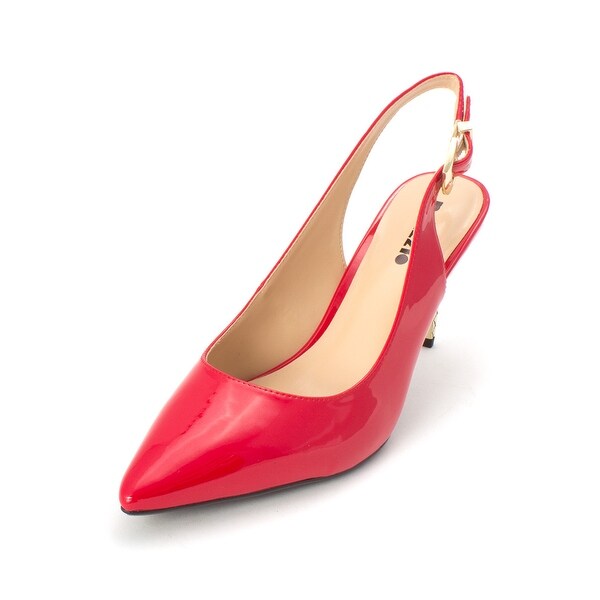 palizzio womens harwill pumps buckle square toe block heel