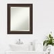 preview thumbnail 32 of 33, Beveled Wood Bathroom Wall Mirror - Lara Bronze Frame - Lara Bronze
