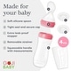 preview thumbnail 6 of 7, Tadpoles 4 oz Silicone Baby Food Dispensing Spoon 4 Pack - Includes Stopper (Pink)