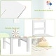 preview thumbnail 9 of 18, Gymax 2-in-1 Kids Activity Table & 2 Chairs Set w/Storage Building - See Details