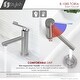 preview thumbnail 5 of 35, STYLISH Single Handle Modern Bathroom Basin Sink Faucet in Stainless Steel - Faucet Height: 6 3/8" Spout Height: 3 7/8"