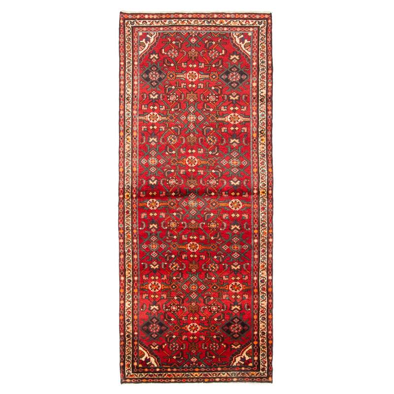 ECARPETGALLERY Hand-knotted Andelz Red Wool Rug - 2'10 x 7'1