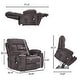 preview thumbnail 3 of 22, Overstuffed Chenille Power Lift Recliner,Lay Flat 71.5 " Length, Dual Motors Recliner with Massage/Heat Infinite Position