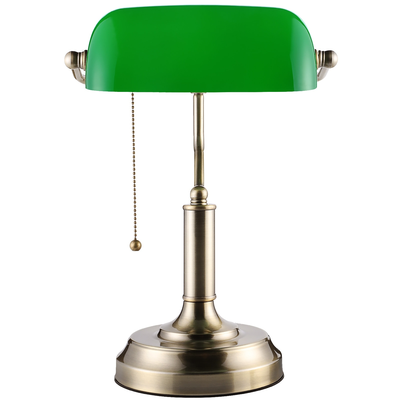 Buy Green Brass Antique Metal and Glass Study Lamp at 45% OFF