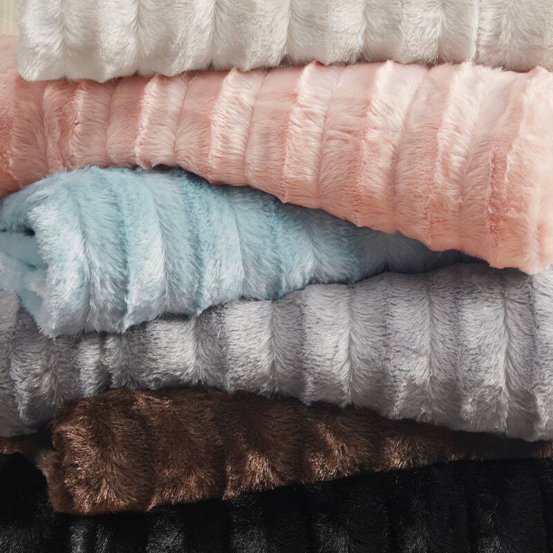 Madison Park Duke Long Fur Throw
