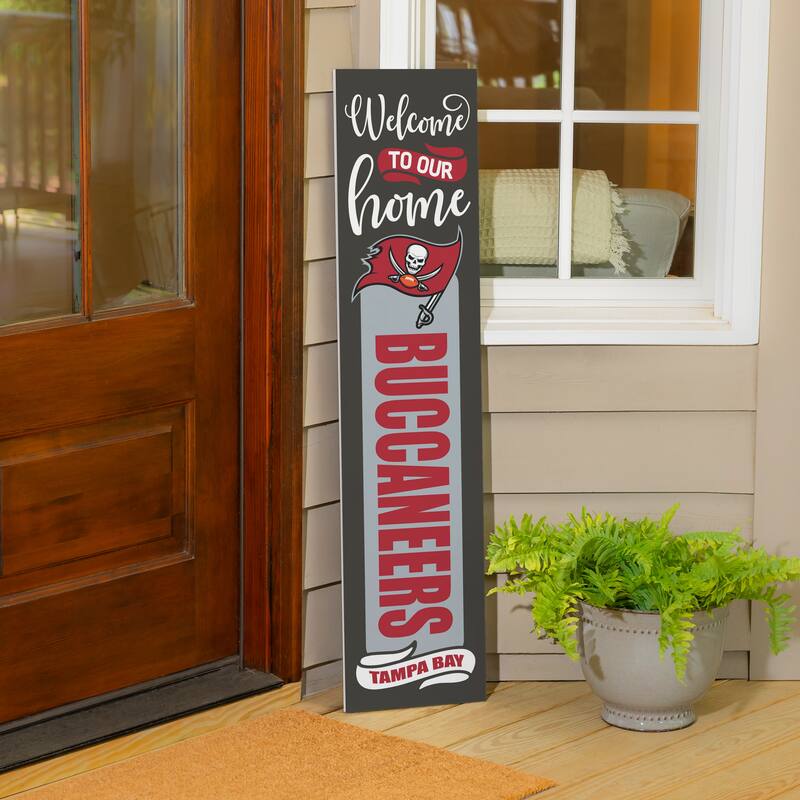 47" Double Sided Seasonal Porch Leaner, Tampa Bay Buccaneers - 47" x 11.25"