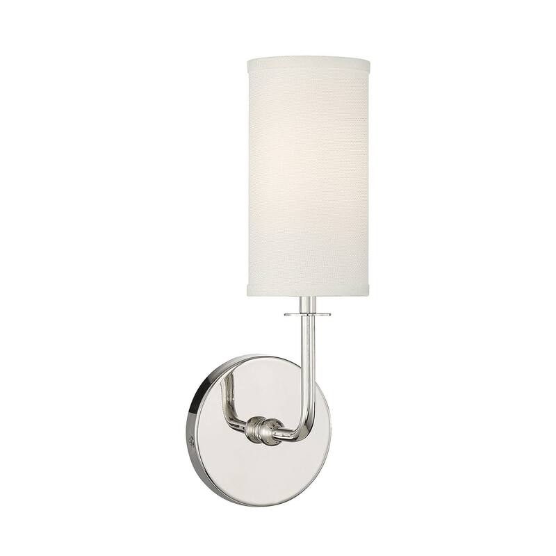 Savoy House 9-1755-1 Powell 15" Tall Wall Sconce - Polished Nickel