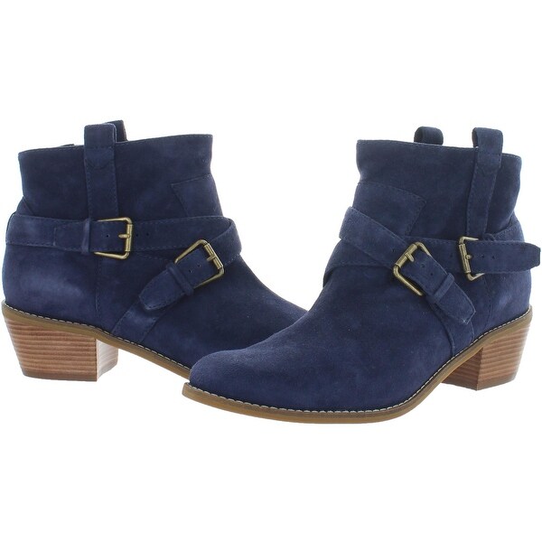 cole haan blue suede boots