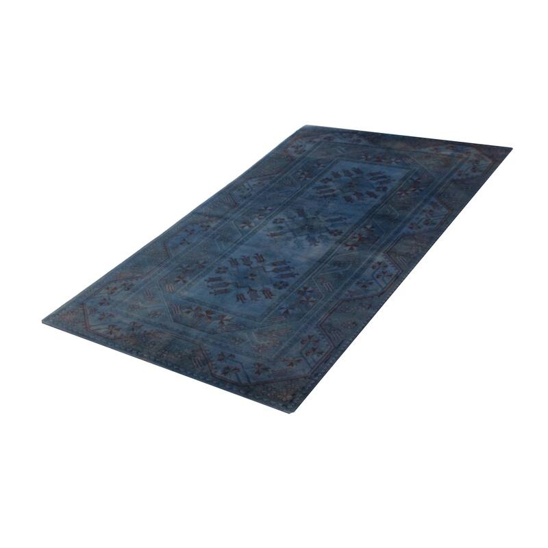 ECARPETGALLERY Hand-knotted Color Transition Blue Wool Rug - 5'2 x 8'6