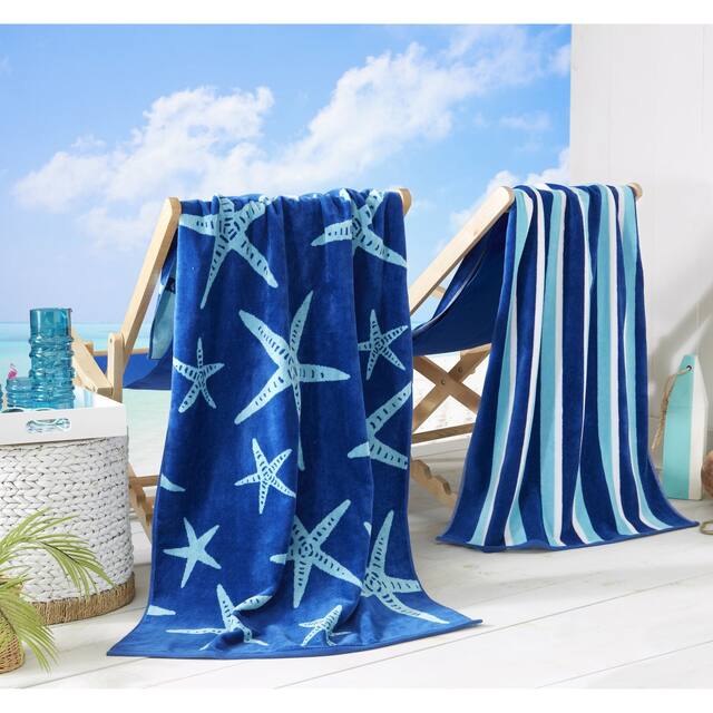Luxurious Cotton Printed Beach Towel