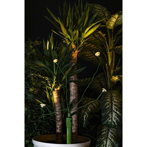 slide 1 of 4, Omega Bright Designs Garden Bent Branches Leaf Lights Waterproof LED Lights