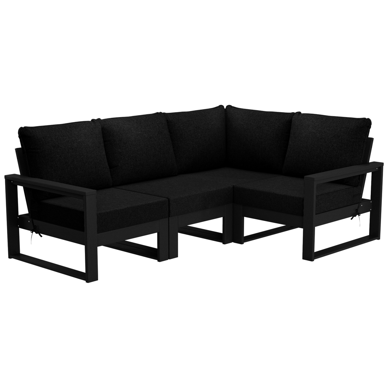 Endless Patio 4-Piece Deep Seating Set with Black Frame