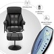 preview thumbnail 4 of 5, MCombo Swivel Recliner with Ottoman, Reclining Chair with Massage, Faux Leather Lounge Chair
