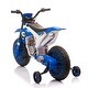 preview thumbnail 13 of 47, 12V Kids Motorcycle Ride-On with Durable Build, Training Wheels, and Comfortable Seating for Ages 3-6