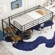 preview thumbnail 3 of 32, Simple & Space-saving Design Mid Metal Loft Bed with Storage stairs, Twin Size
