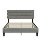 preview thumbnail 10 of 27, Queen Size Platform Bed Frame with Headboard & Wooden Slats Support for Kids Teens Adults No Box Spring, Easy Assembly