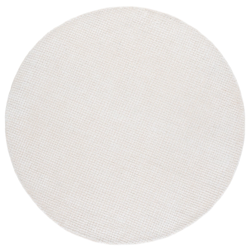 SAFAVIEH Handmade Abstract Isafold Wool Rug - 6' Round - Ivory