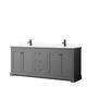Option Dark Gray, Black Trim, White Cultured Marble Top