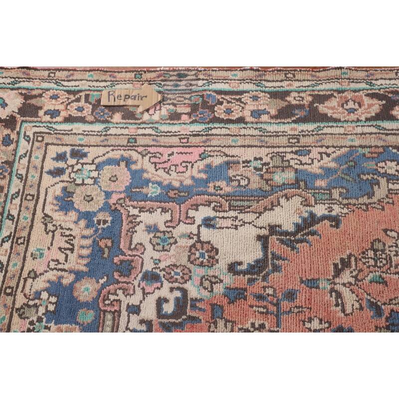 Hamedan Persian Vintage Area Rug Handmade Wool Carpet - 6'6"x 10'0"