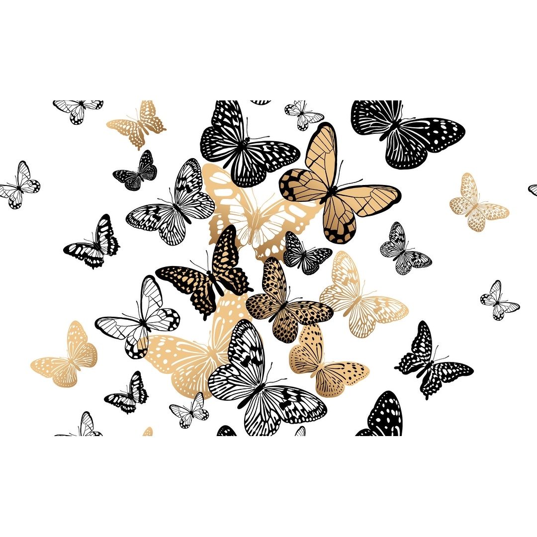 Happiness Butterflies Removable Wallpaper 24 Inch X 10 Ft Overstock