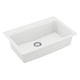 preview thumbnail 24 of 52, Karran Top Mount 33 in. Large Single Bowl Quartz Workstation Kitchen Sink