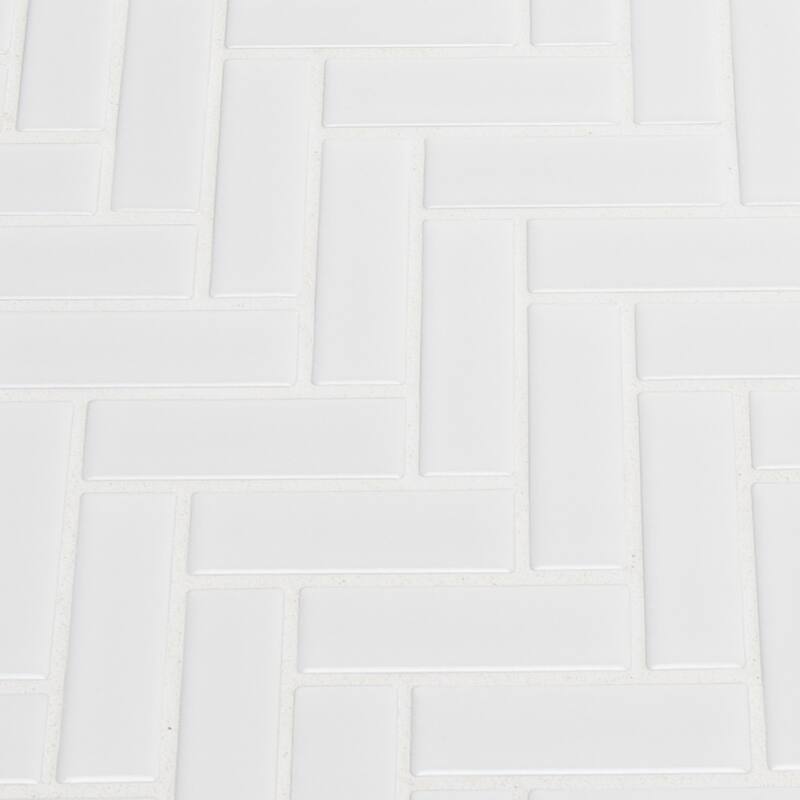 Ackland AKM-P-1X3HBG-CA 12" x 12" Ceramic and Porcelain Herringbone
