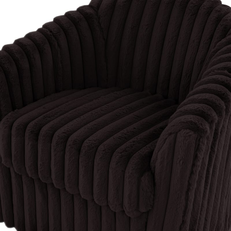 Single Sofa Armchair Swivel Barrel Chair (Set of 2)