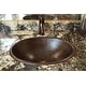 preview thumbnail 7 of 11, 19-in Oval Self Rimming Hammered Copper Sink (LO19RDB)