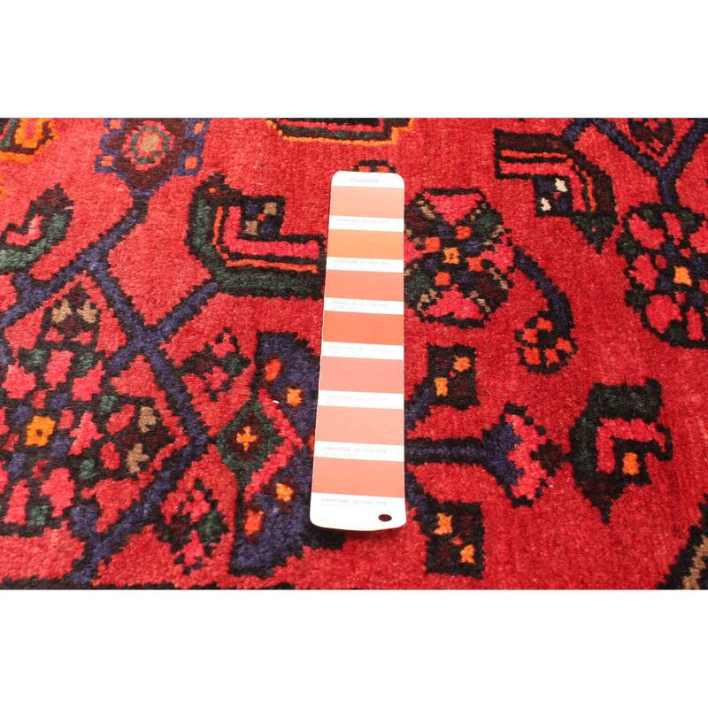 ECARPETGALLERY Hand-knotted Anadol Red Wool Rug - 4'10 x 7'7