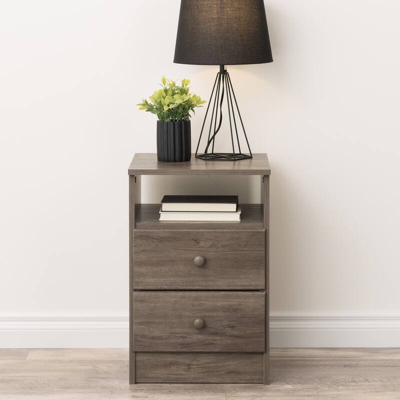 Prepac Astrid 2-Drawer Nightstand