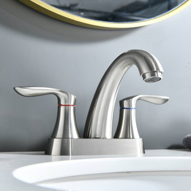 BATHLET 4 Inch Bathroom Faucets for Sink 3 Hole, with Pop Up Drain
