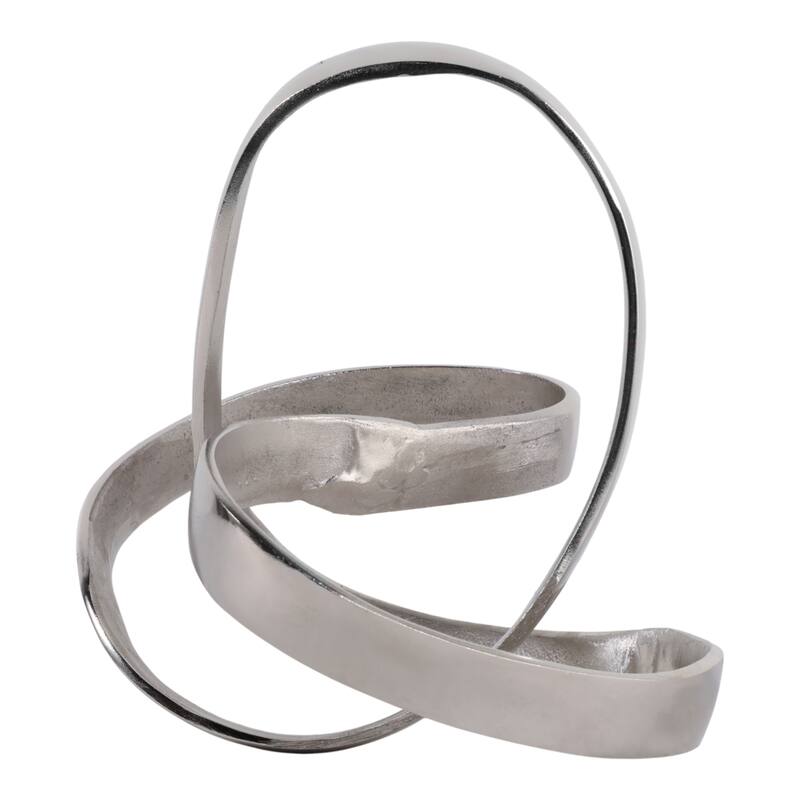 Decorative Aluminum Metal Knot Sculptural - 11"