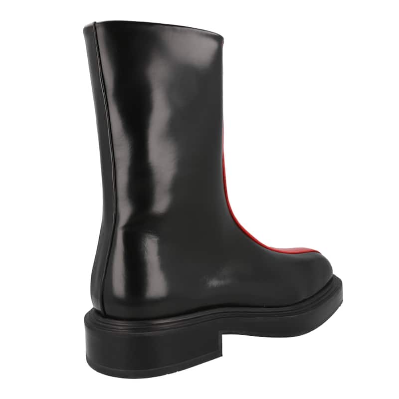 Ferragamo Florentia Contrasting Insert Ankle Boots