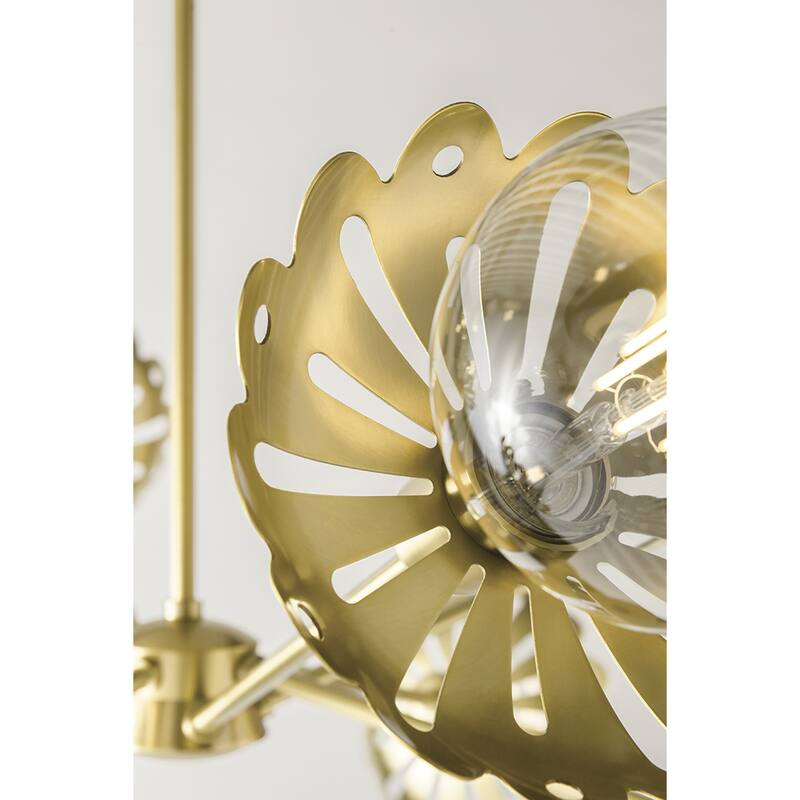 Mitzi by Hudson Valley Lighting Alyssa 8-light Aged Brass Chandelier