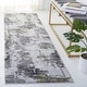 preview thumbnail 35 of 45, SAFAVIEH Craft Ermina Modern Abstract Rug 2'3" x 6' Runner - Grey/Green - Runner