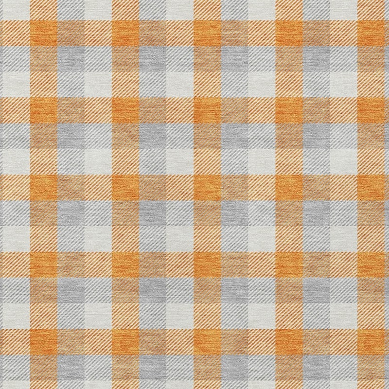 HomeRoots Plaid Transitional Rectangle Outdoor Rug