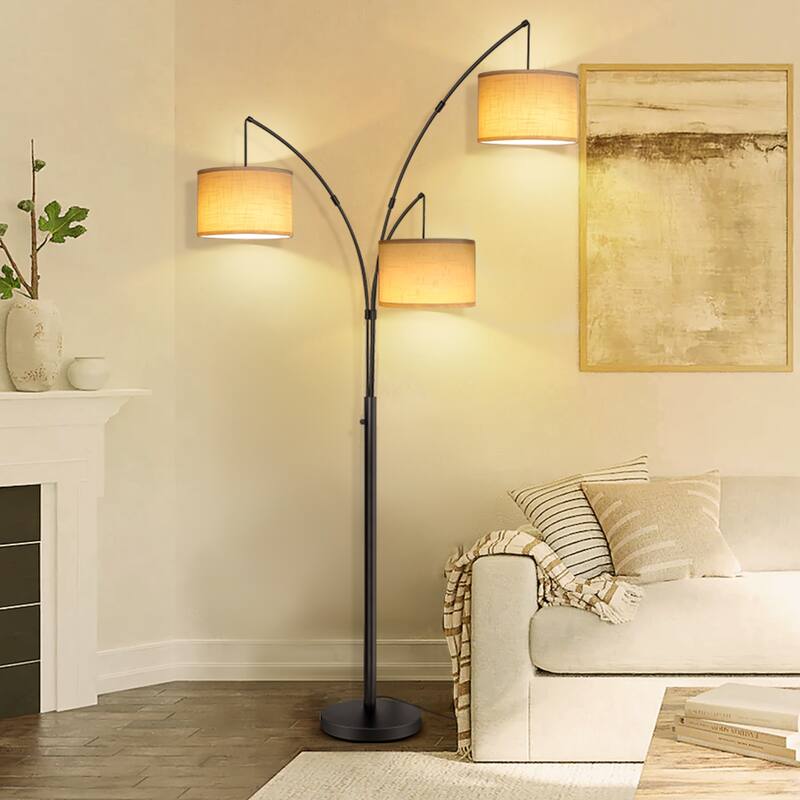 80" Tree Floor Lamp with Remote Control and Dimmable 3 Color Tempetures