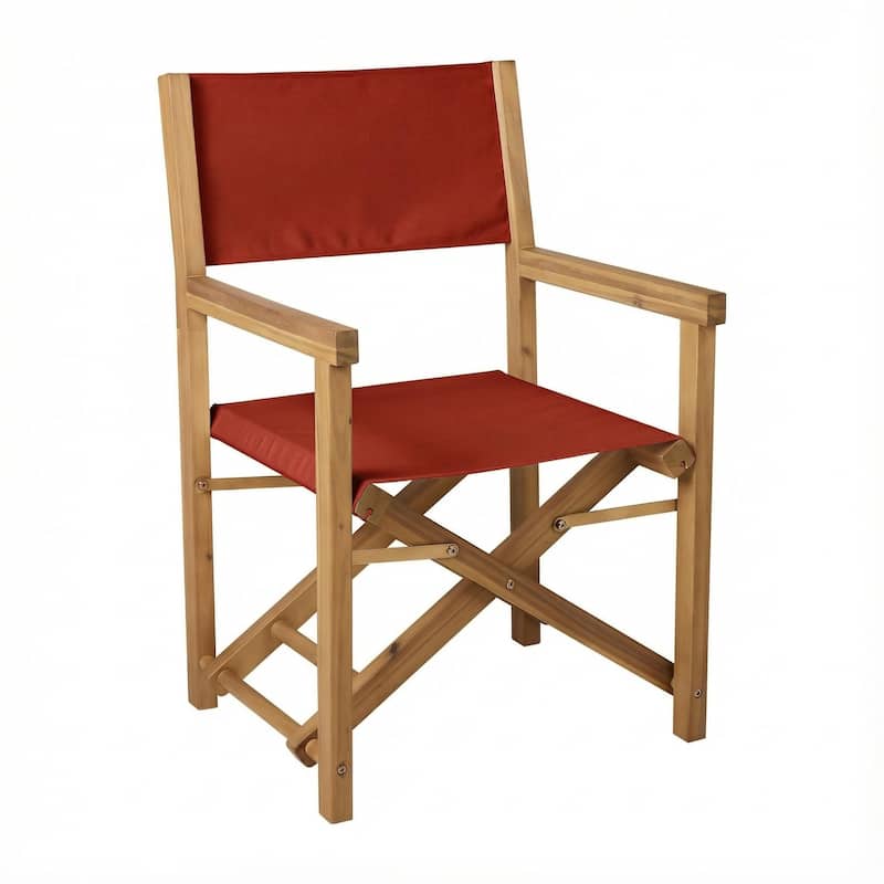 Director's Chair with Sunbrella Fabric - Canvas Jockey Red